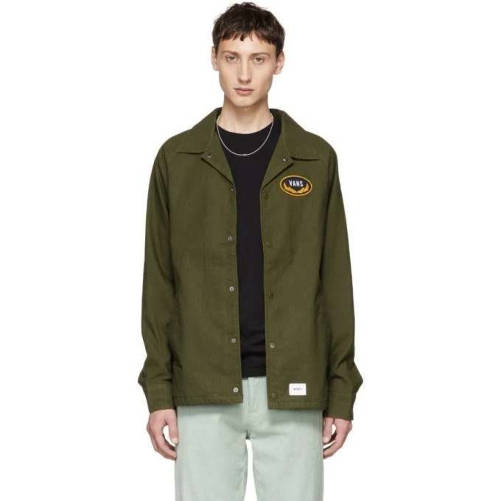 WTAPS x VANS Torrey Jacket Olive Coaches Military Streetwear‎ 01